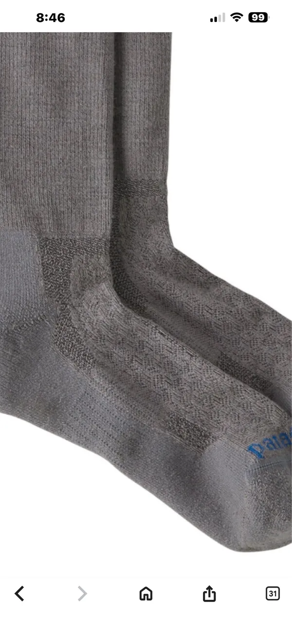 Patagonia wool& merona blend high crew sock - Image 2