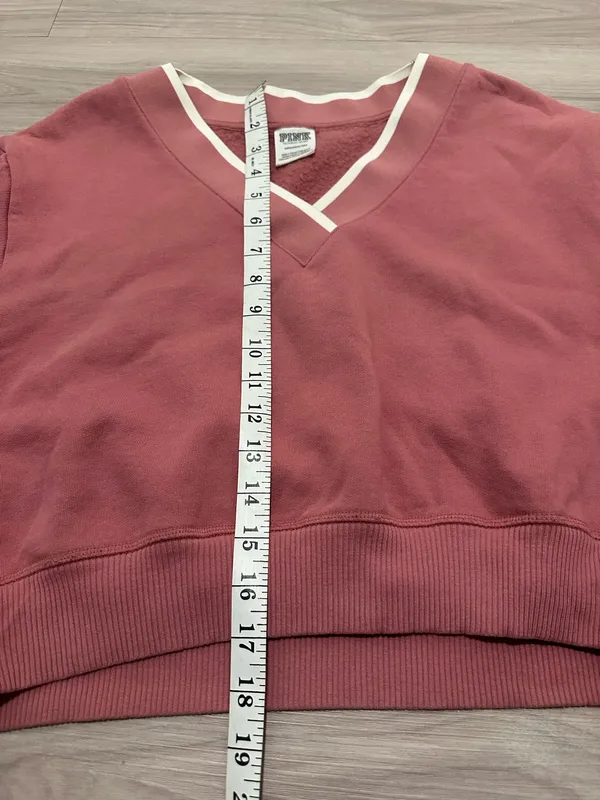 Victoria's Secret PINK V-Neck Cropped Sweatshirt - Image 8