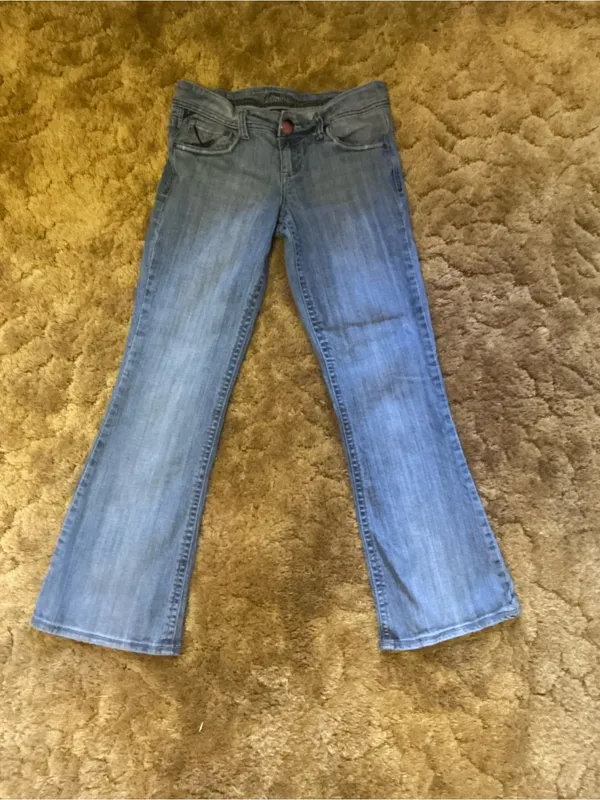 Vanity Y2K Low Rise Bootcut Jeans Light Wash Stretch Denim Flare Jeans - Image 6
