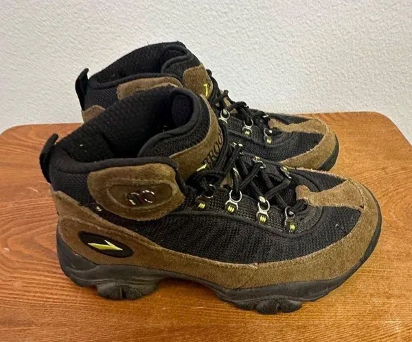 Brooks Women's Suede Mesh Hiking Boots Tan Black 29236 SIZE 6.5 Sku 2706 - Image 2