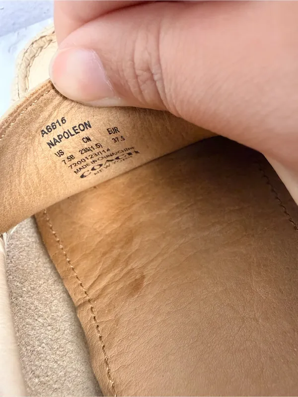 Coach Napoleon driving Loafers buckle leather Flats Size 7.5B - Image 6