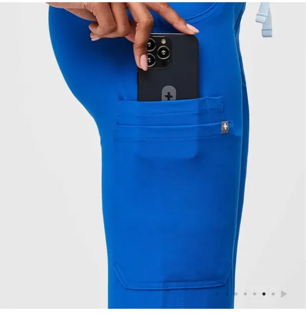FIGS Kade Cargo Scrub Pants Royal Blue medium  - Image 4