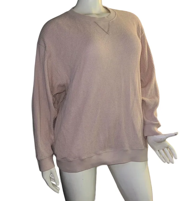 Aerie Waffle Knit Oversized Pullover Top - Image 2