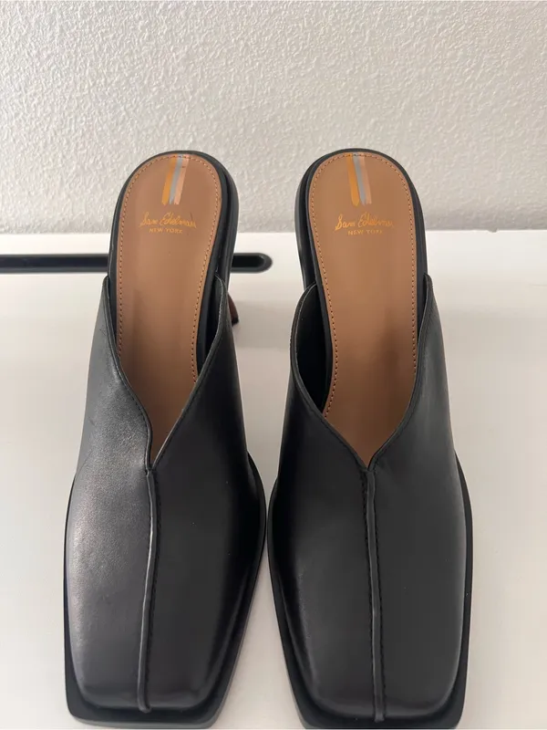 Sam Edelman Everly Sculptural Heeled Mules Size 9 - Image 3