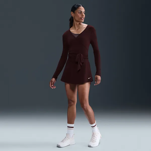 Nike One Women's Dri-FIT Skirt Burgundy Size M - Image 3