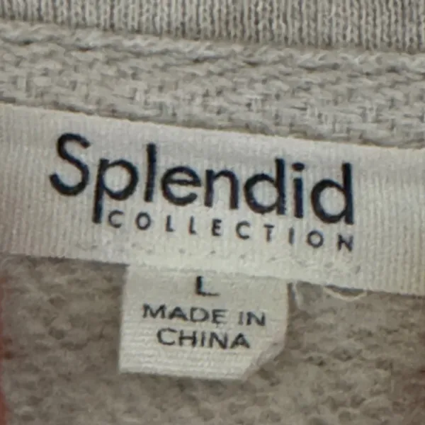 Splendid Collection‎ Soutache Embroidered Eyelet Puff Sleeve Sweatshirt L - Image 8