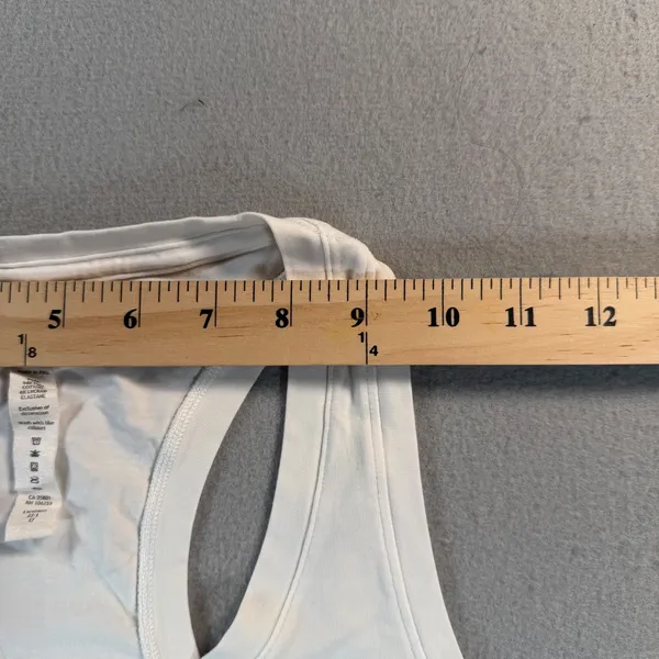 Lululemon Love Tank Top White Pima Cotton Racerback Size 4 - Image 7