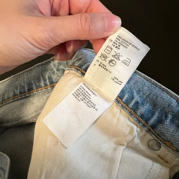 & Other Stories Stockholm Atelier Light Wash Straight Leg Jeans Size 29 Blue - Image 8
