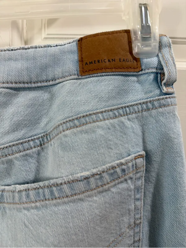 American Eagle Outfitters Light Blue Distressed Ripped Women’s Jeans Size 4 - Image 5