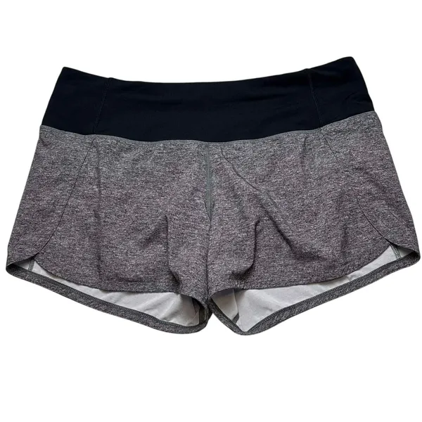Lululemon Run Times Mid-Rise Short 4" Heather Lux Multi Black - Image 2