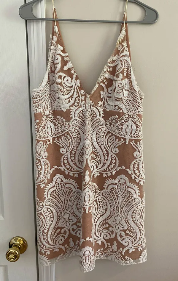 Free People Night Shimmer Mini Dress - Image 3