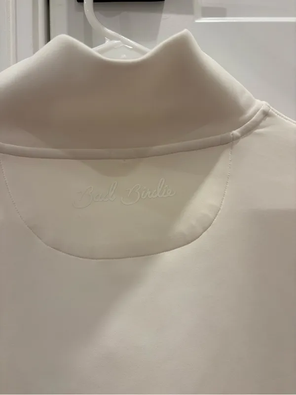 NWT Bad Birdie At Ease Quarter zip Size XL White - Image 8