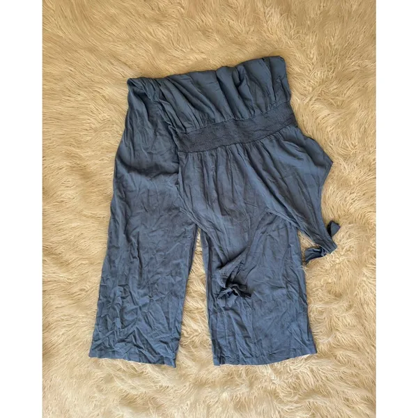 Cupshe Woven Shoulder Tie Wide Leg Jumpsuit Size XL - Image 4