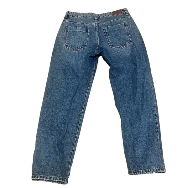 Zara Women's Size 8 Blue Straight Leg Denim Jeans Medium Wash - Image 5