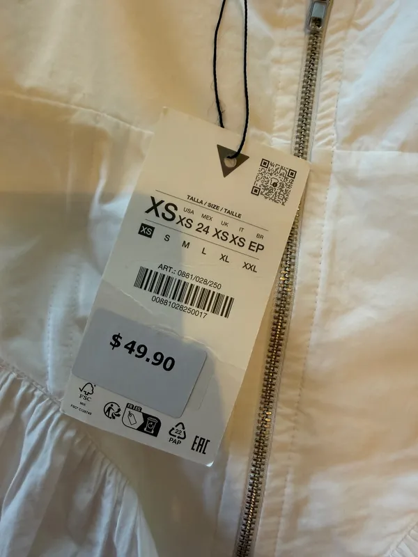 Zara White Camisole With Lace Detail - Image 4
