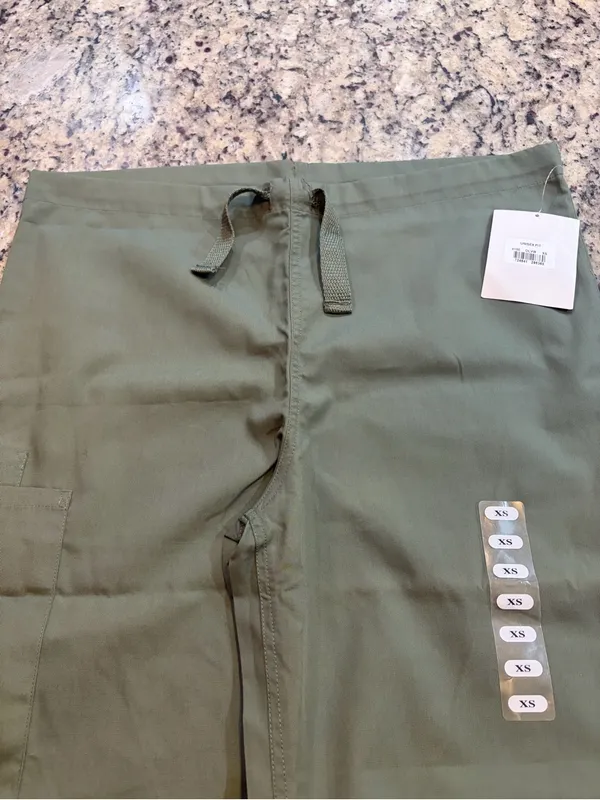 Cherokee Unisex Fit Olive Green Scrub Pants - Image 6