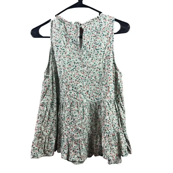 Universal Threads Women's Sleeveless Floral Ruffled Top - Image 2