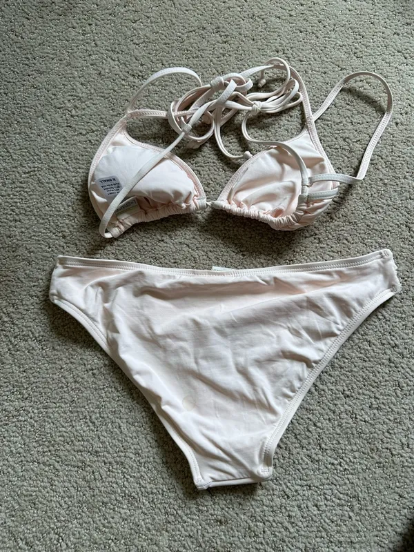 NWT L*Space triangle bikini set light pink - Image 4