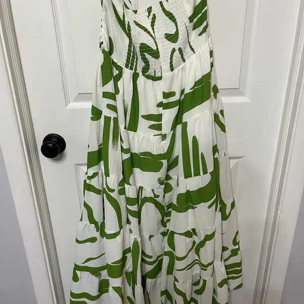 NWT‎ Billy J hazel midi dress in green print size 14 - Image 7