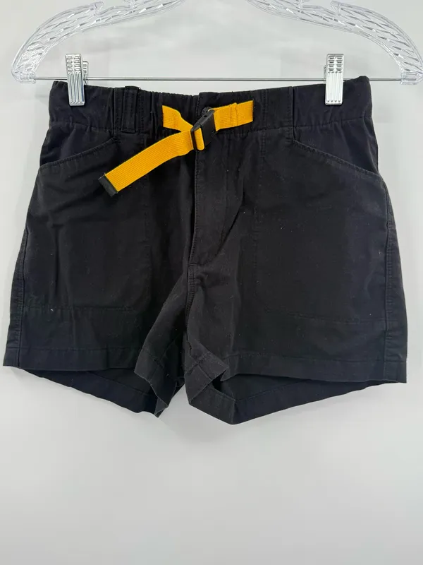 The North Face Women's Field Shorts Black w/ Yellow Belt‎ Size 0 - Image 2
