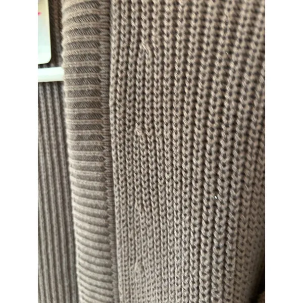 Max&Mia Brown Cotton Shaker Stitch Open Front Cardigan Sweater XS9216USI0M Small - Image 5
