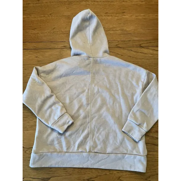 FP Movement Women's Gray Fleece Pullover Hoodie Logo Pockets Relaxed Fit XS - Image 7