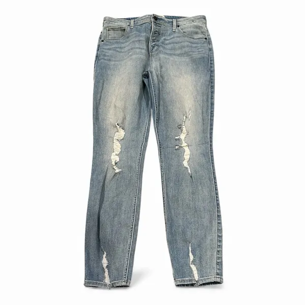Abercrombie & Fitch Denim Super Skinny High Rise Button Fly Blue Jeans 31 - Image 2