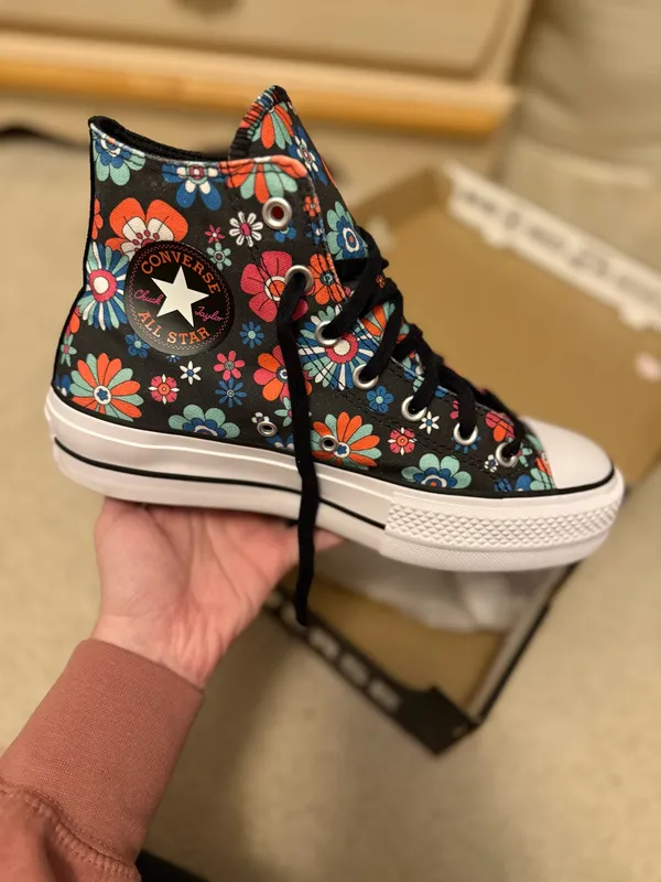 Converse floral print platform high top  - Image 3