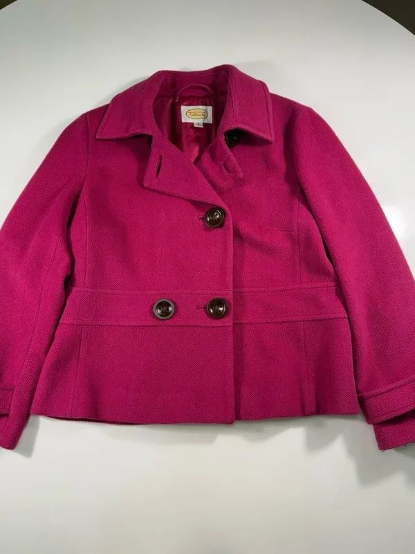 Talbots Wool Blend Double-Breasted  Pea Coat - Image 2