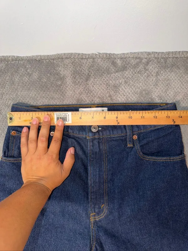 Abercrombie & Fitch 90s Straight Ultra High Rise Jeans Size 26/2R Dark Wash NEW - Image 5