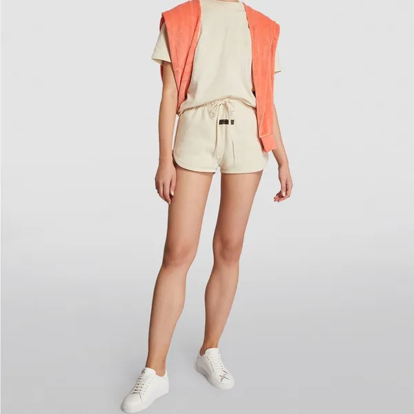 NWT FEAR OF GOD‎ ESSENTIALS Cotton-Blend Running Shorts - Image 2