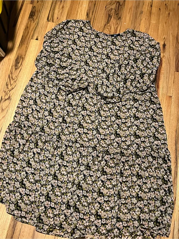 Ellos Tiered Floral Long Sleeve Midi Dress – Size 26/28 (2XL) - Image 2