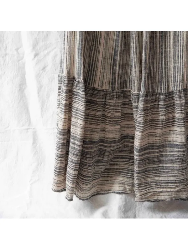 Christy Dawn Bianca Dress in Washed Noir Stripe M - Image 6