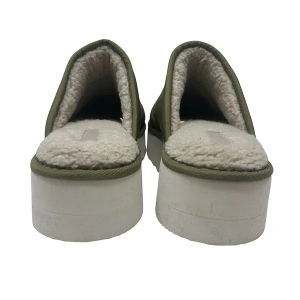 Anthropologie Maeve Puffy Platform‎ Slippers Green Size Large US 10 11 - Image 6