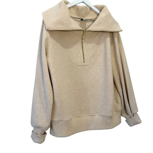 Varley Vine Half-Zip Pullover Sweatshirt Size Medium - Image 4
