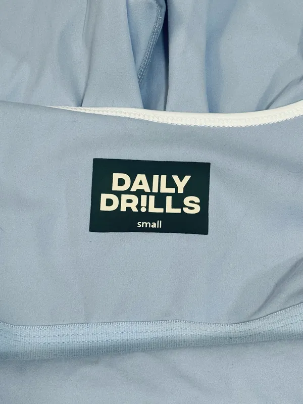 Daily Drills GO! Playsuit with Piping Mist + White S NWT - Image 7