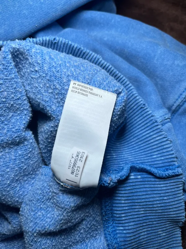 Grateful Dead American Eagle "Seriously Lived-In" Hoodie Washed Blue Women’s XS - Image 10