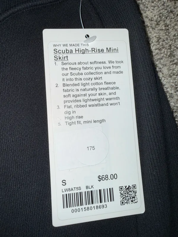Lululemon Scuba High-Rise Mini Skirt in Black - Image 2