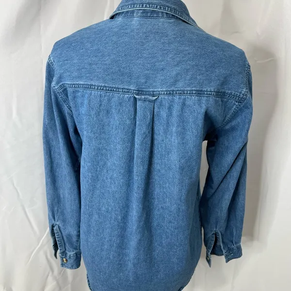 Vintage Bobbie brooks denim chambray embroidered shirt - Image 2