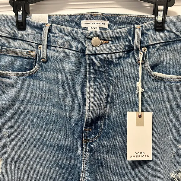 Good American Good Classic Indigo Jeans - Image 7
