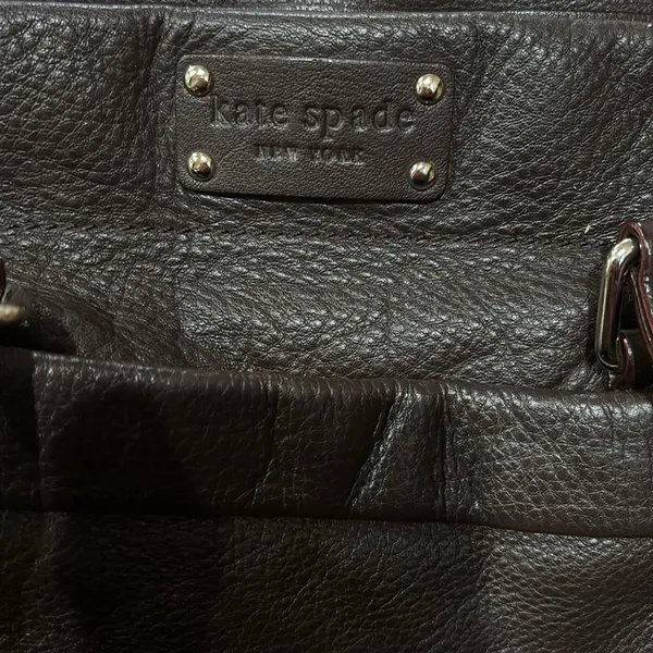Kate Spade Brown Leather Bag Gorgeous Leather 15” Wide 8” Length - Image 9