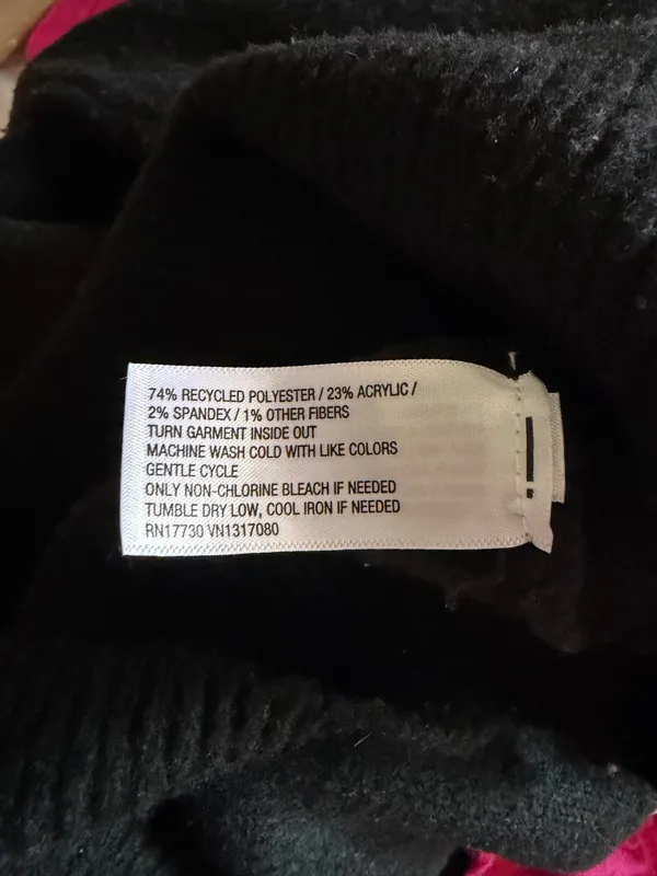 A New Day Black Mock Neck Bonjour Sweater - Image 8