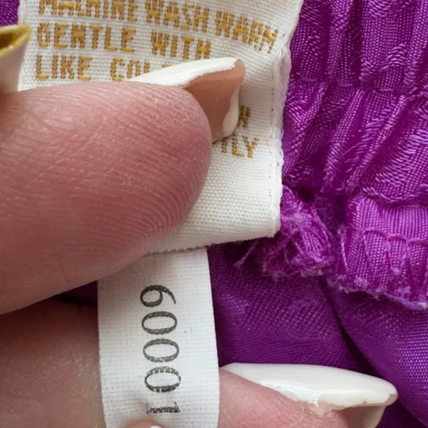3193 | Vintage 90s Victoria's Secret Satin Jacquard Tap Shorts Purple Floral S - Image 8