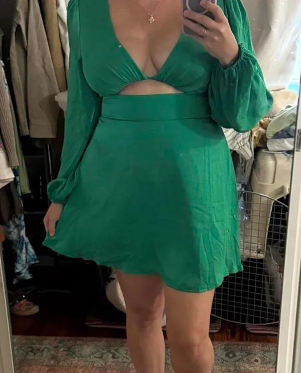 Sage + Paige Bring It On Mini Dress - Emerald - Image 4