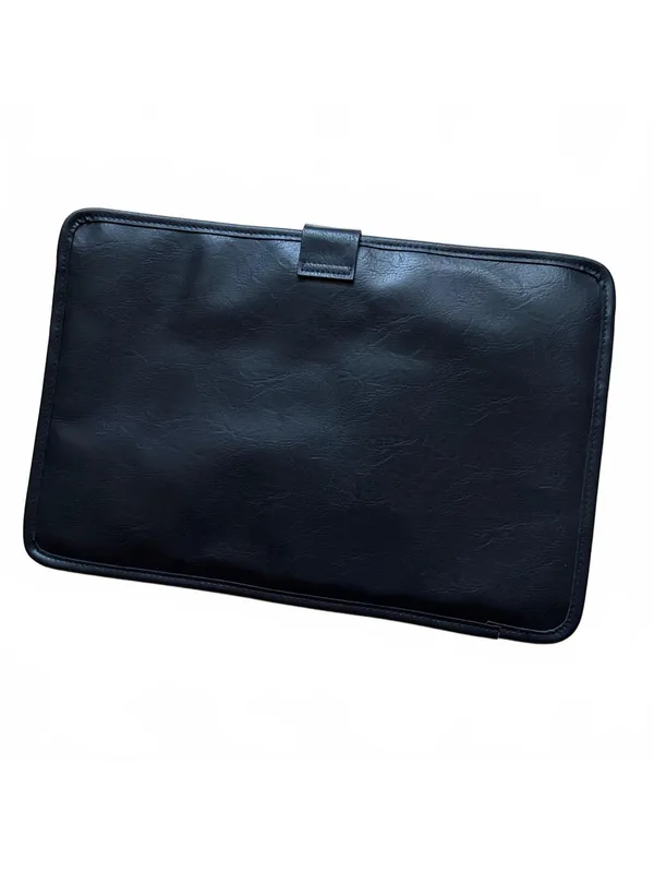 Beis Padded Faux Leather Laptop Case Sleeve Insert Travel Folio Black 15"x10" - Image 2