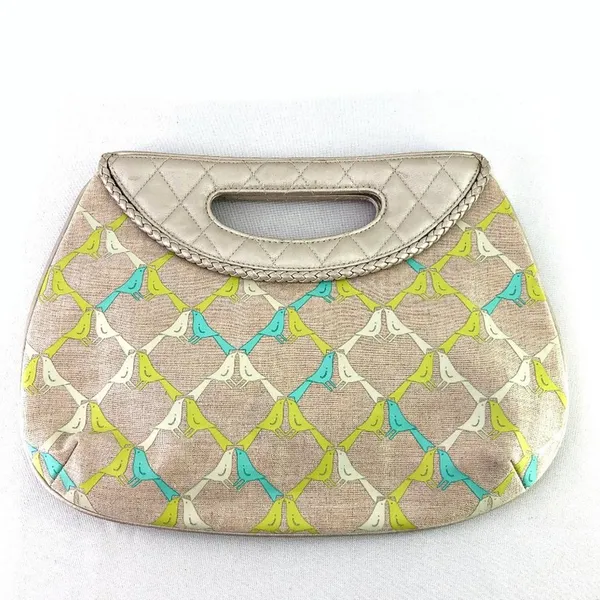 Vera Bradley Sittin' In A Tree Boardwalk Clutch Purse Bag Birds Cottage Prairie - Image 2