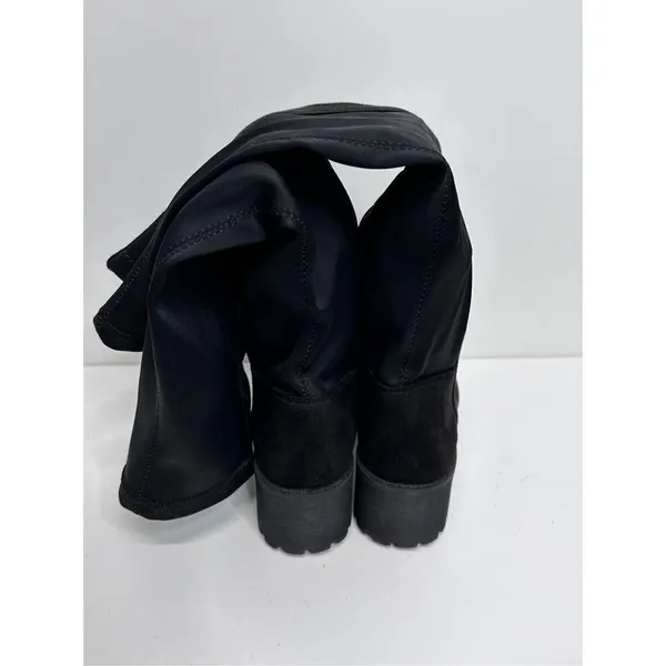 Dirty Laundry Knee High‎ Boots Womens Black Platform Size 6.5 Side Zip Closure - Image 6