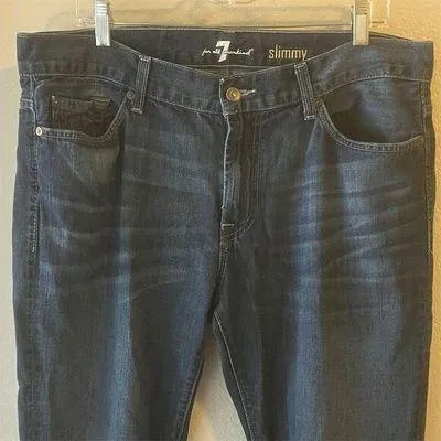 7 For All Mankind woman’s skinny style jeans size 36 - Image 2