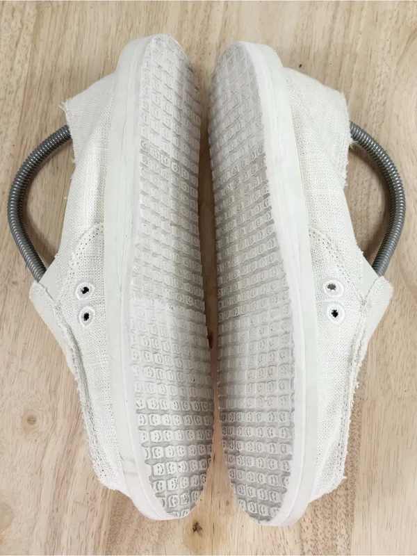 Sanuk Donna Soft Top Hemp Canvas Slip On Shoes Ivory Women Size 8 - Image 5