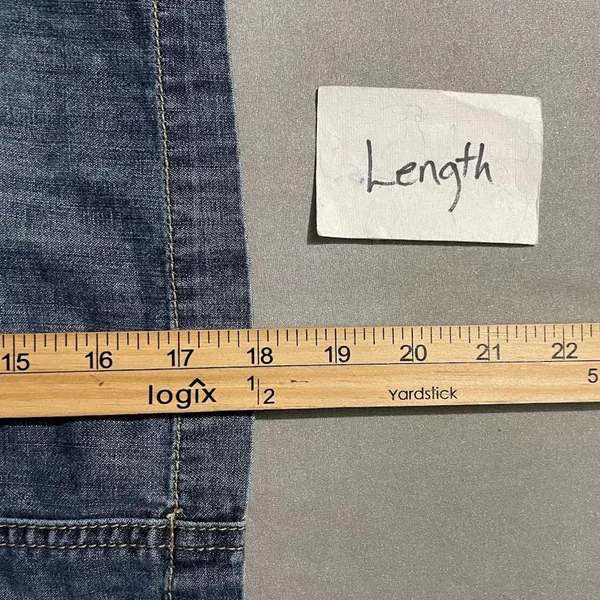 Talbots Denim Skirt Size 10 Blue Jean Drawstring 100% Cotton Short A-line Casual - Image 7
